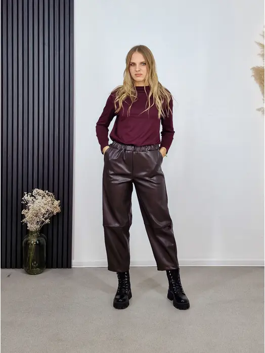 Hlače eko koža Vina