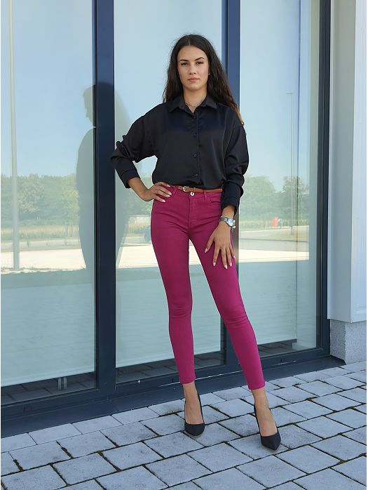 Hlače Sara Ciklama