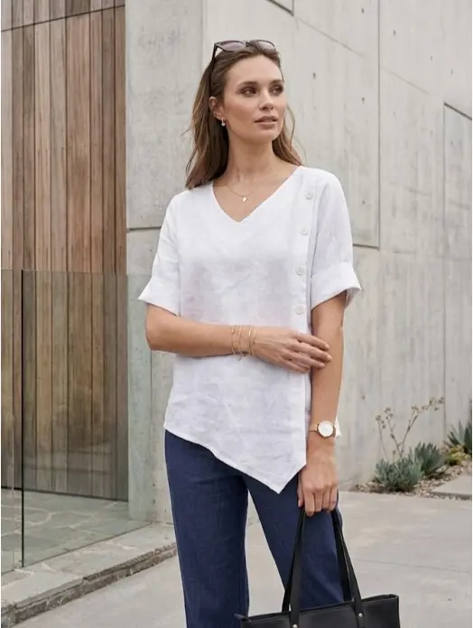 Lanena majica Lino
