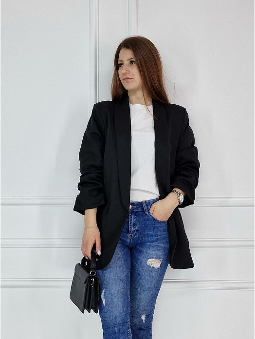 Sako strukiran 3XL-6XL crni