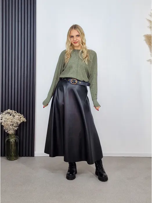 Suknja eko koža Mili
