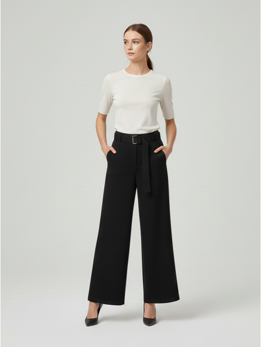 Traper hlače Sol crne