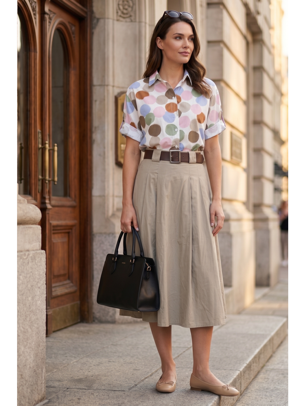 Suknja Lulu s remenom