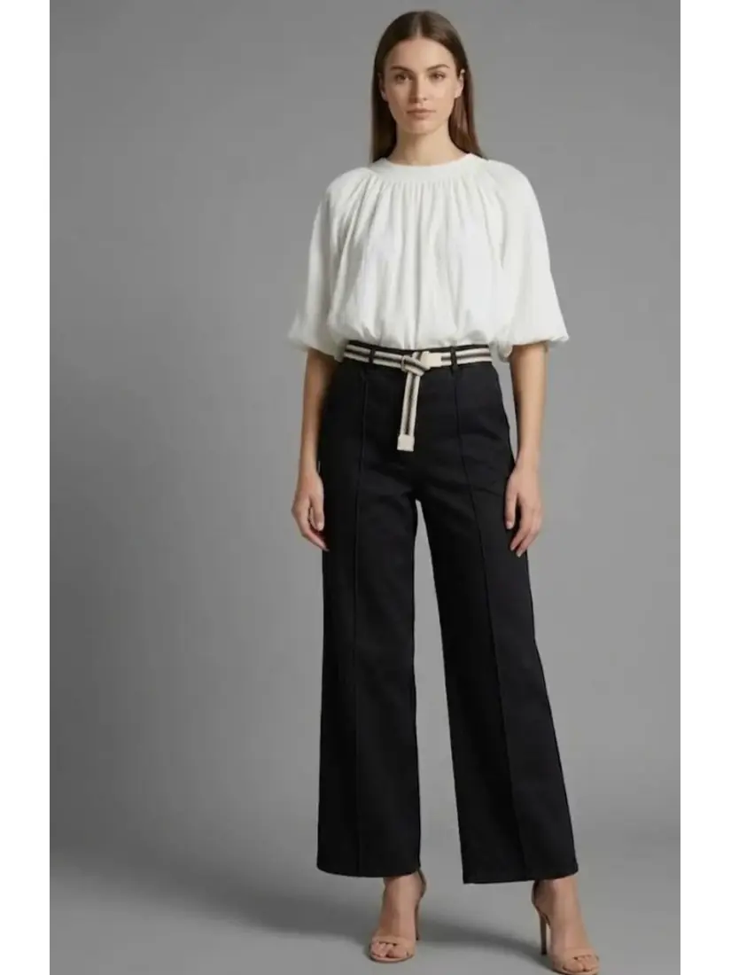 Traper hlače Look crne